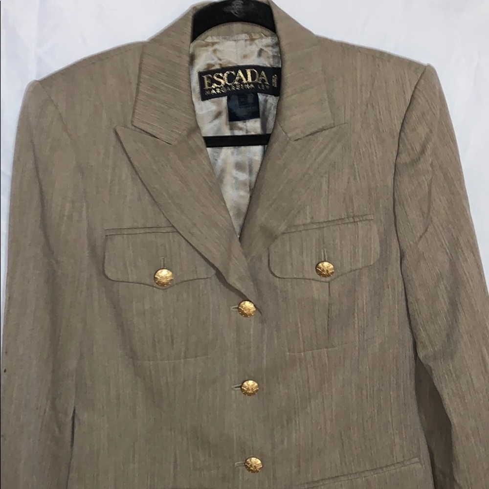 ESCADA 100% Wool Light Brown Jacket, Size 36, MAKE AN OFFER!!!